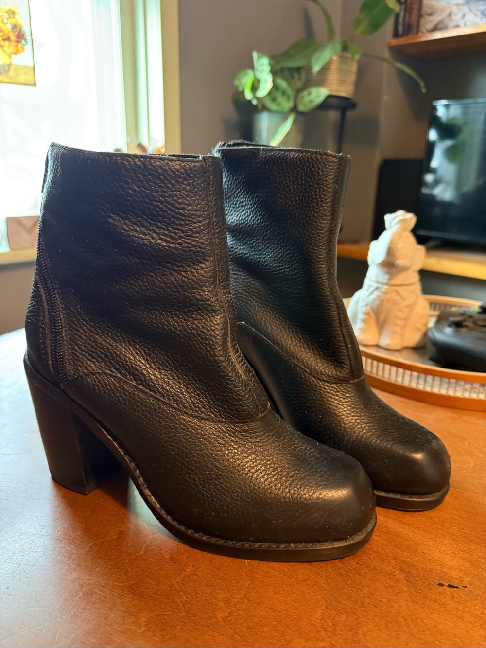 Jeffrey Campbell Black Leather Boots